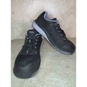 Keen Vista Energy Work Shoes Women Sz 6.5M Black Blue Carbon Toe Utility Sneaker